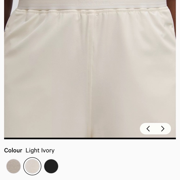 Lululemon Swift Relaxed Shorts 9” with zipper Pickets Cream - Picture 7 of 10
